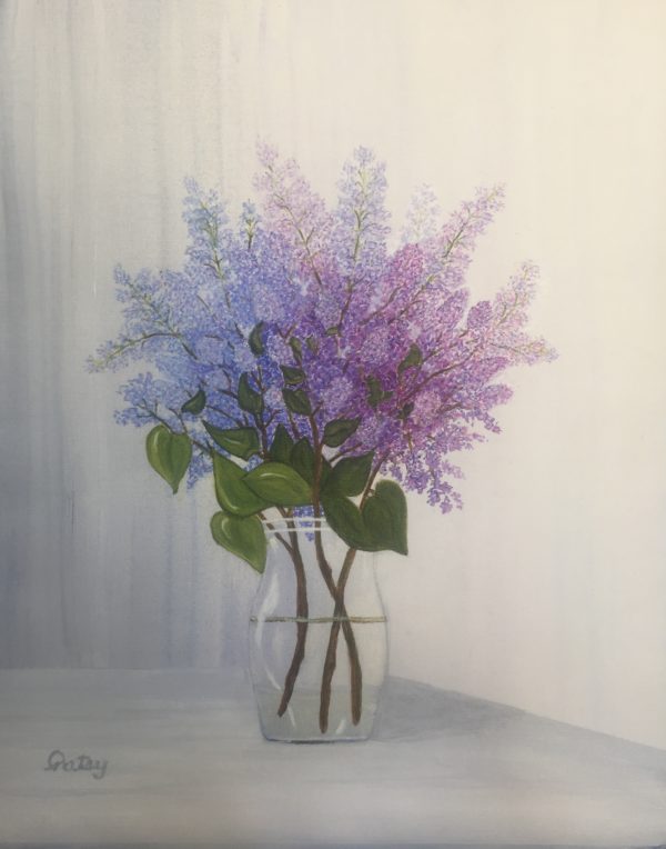A Vase of Lilacs by Patsy Kentz