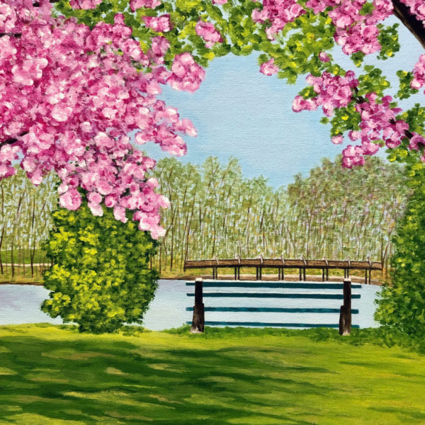The Bridge in Springtime by Patsy Kentz