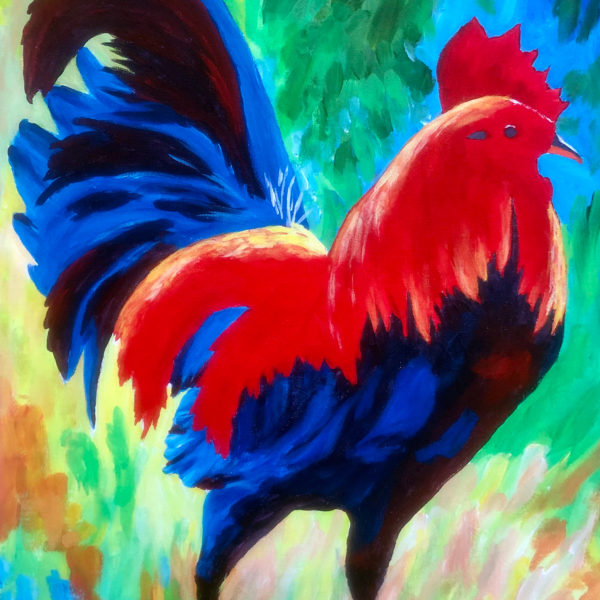 Abstract Rooster by Patsy Kentz