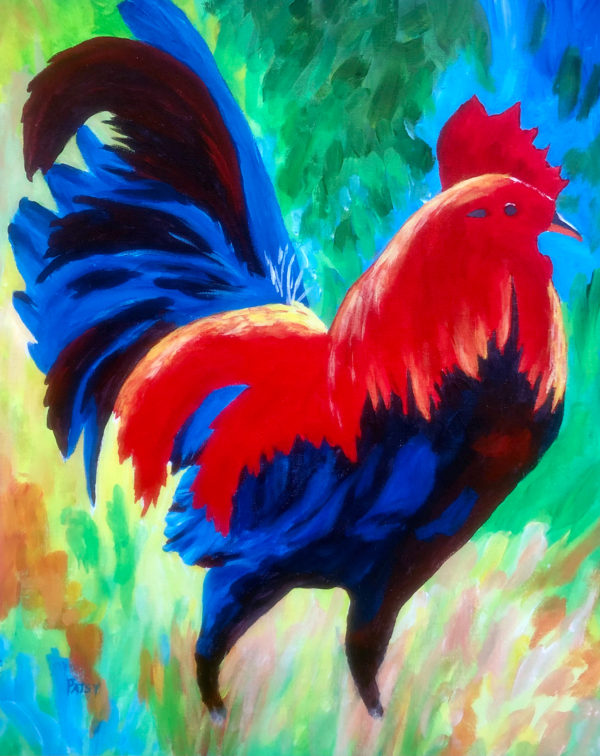 Abstract Rooster by Patsy Kentz