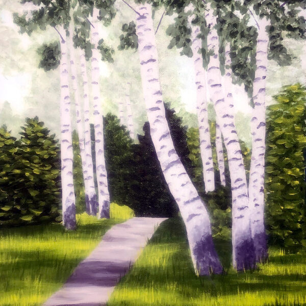 A Walk Through the Birches by Patsy Kentz