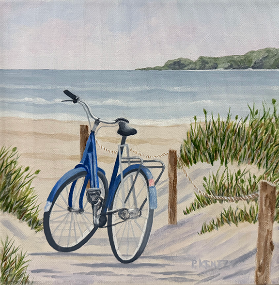 Monique's bicycle by Patsy Kentz